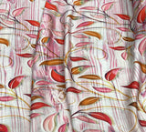 Silk design 82 حرير  مشجر Florals Leaves