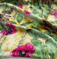 Silk Jacquard design 62 حرير  جكارد مشجر florals