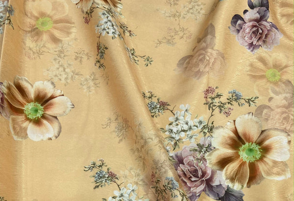 Silk   حرير مشجر Big Floral design 06