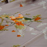 Silk Printed   حرير مشجر Floral design 03