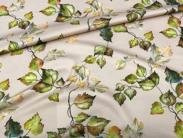 Silk   حرير مشجر Leaves design 04