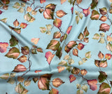 Silk   حرير مشجر Leaves design 04