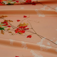 Silk Printed   حرير مشجر Floral design 03