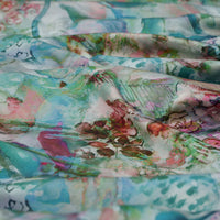 Silk Printed   حرير مشجر  abstract design 15